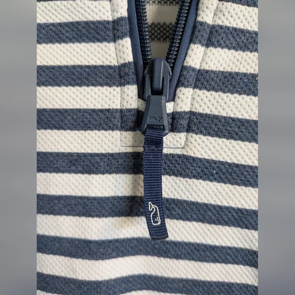 VINEYARD VINES Relaxed Stripe Shep Shirt In Deep Bay Coastal Vibes XS - Picture 5 of 8